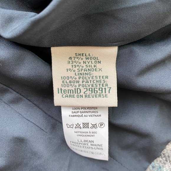 Vintage LL Bean Jacket Plaid Checkered Wool 90s Y2K Equestrian Women Size Large - Picture 11 of 12